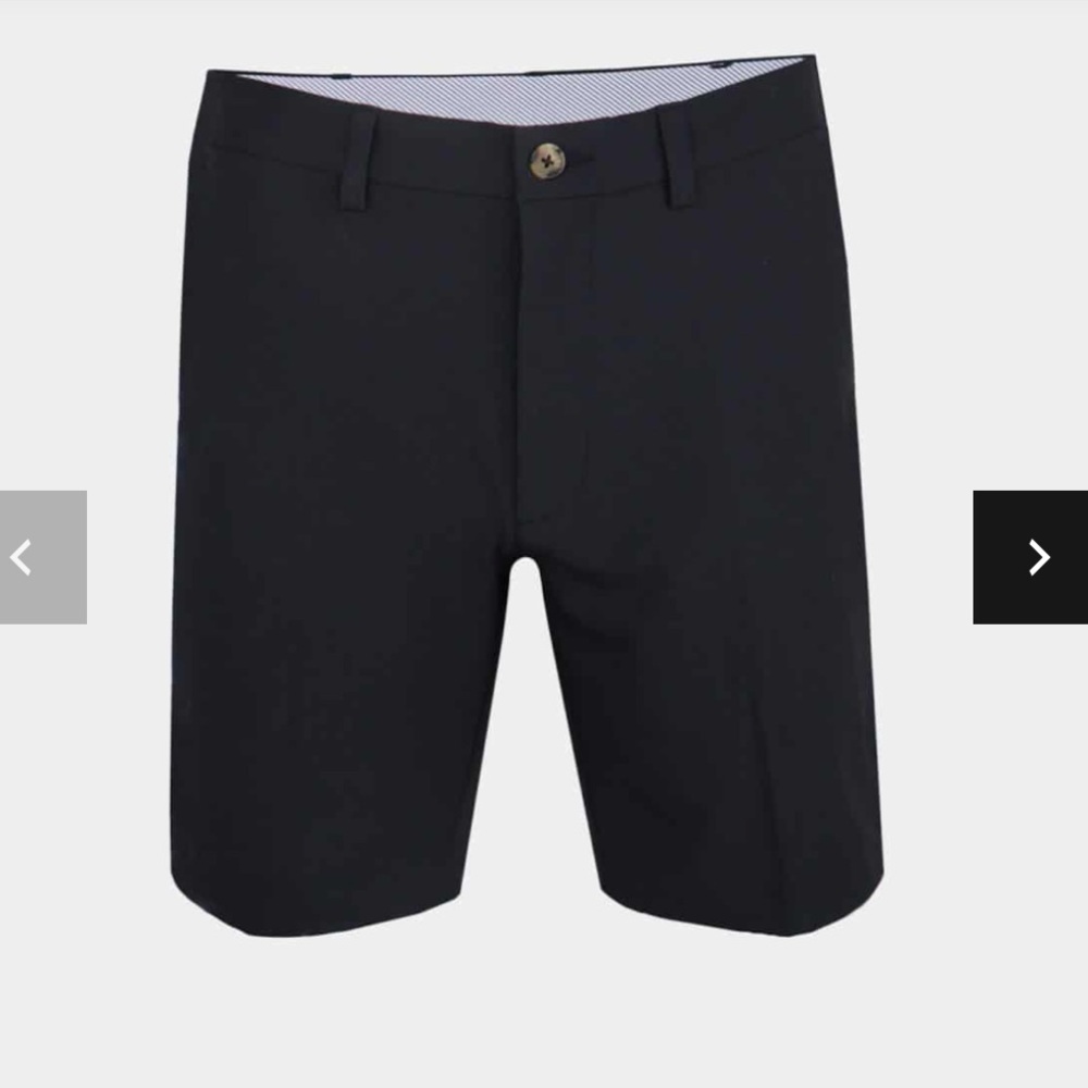 Donald Ross Shorts Men’s Walker Shorts Golf Shorts Black 8.5” size 38